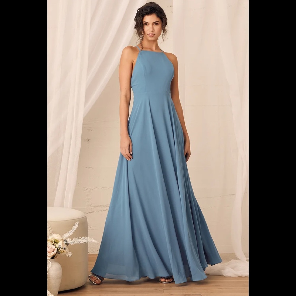 Slate Blue Maxi Dress